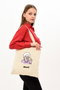 Zoozie Bags 0114 Bolso de mano de algodón y poliéster, Crema, 35 x 40 cm